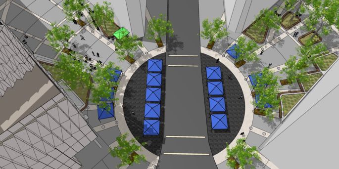 Mifflin and Carroll Plaza design updates